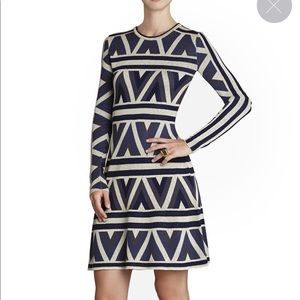 BCBG Malina Zigzag A-Line dress